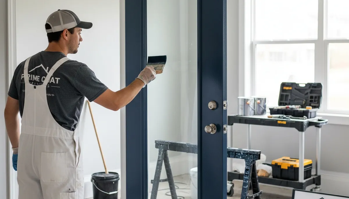 Professional door painting and refinishing in Virginia Beach, VA for coastal homes