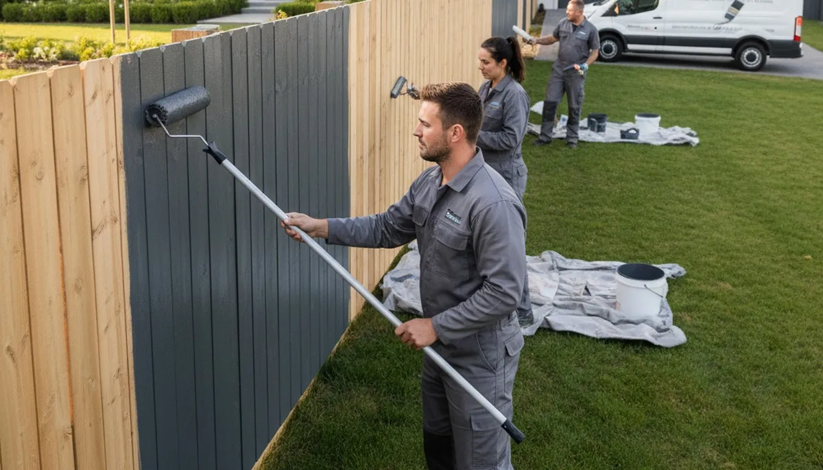 Professional fence painting service in Virginia Beach, VA with durable weather-resistant finishes