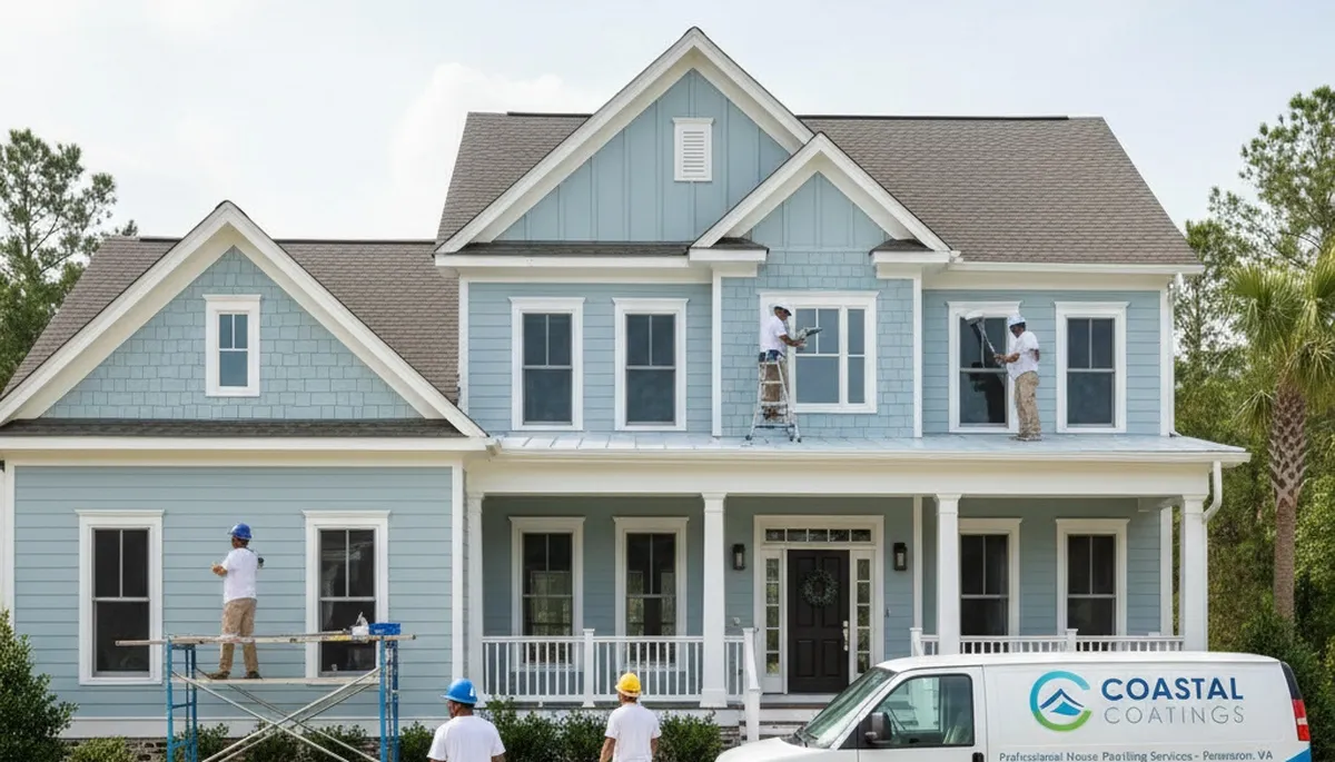 Professional house painting services in Virginia Beach, VA for residential exterior and interior homes